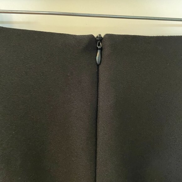 Zara Basic Black Pencil Skirt with Ruffle - Picture 4 of 5